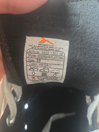 Tenis tipo Converse polipiel