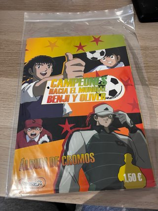 Álbum Cromos Oliver y Benji Campeones Mundial