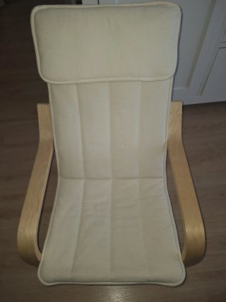 Sillón Poäng infantil Ikea beige