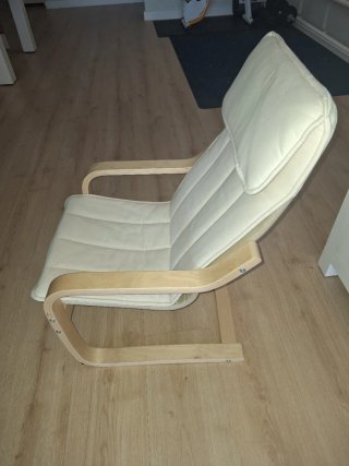 Sillón Poäng infantil Ikea beige