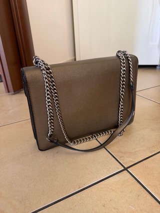 Borsa donna bronzo con applicazioni