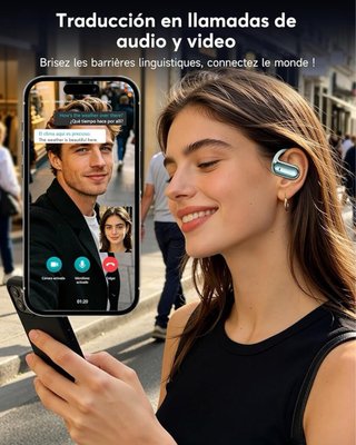Auriculares Inalámbricos+IA Bluetooth idioma NUEVO