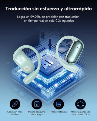 Auriculares Inalámbricos+IA Bluetooth idioma NUEVO
