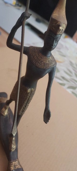 Figura Bronce Tutankamón Vintage