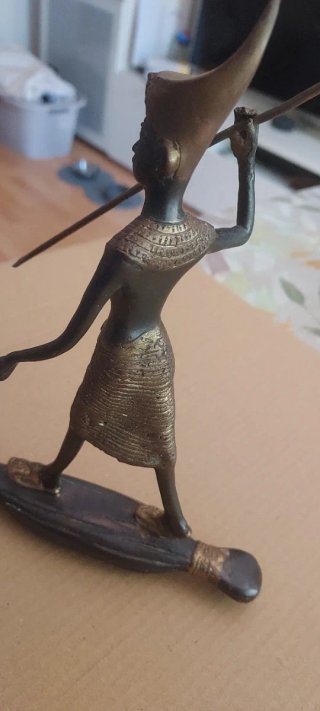 Figura Bronce Tutankamón Vintage