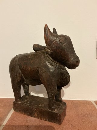 Figura Nandi Toro Antiguo Madera