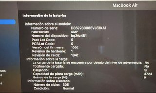 MacBook Air 2019 Gris Plata 256GB
