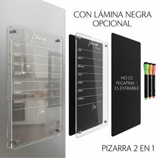 Pizarra semanal para nevera