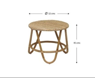 Conjunto de jardín de ratán en natural CHILVERT 4