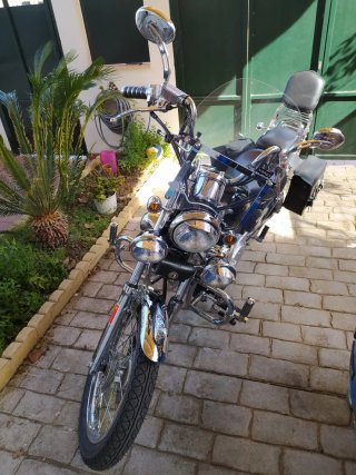 Yamaha Virago 250 Cruiser Negra