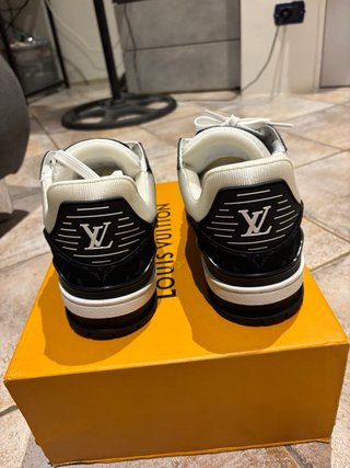 Louis Vuitton Trainer Bianche/Nere Tg 44