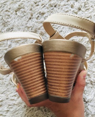 Sandalias Geox Cuña Beige Talla 40