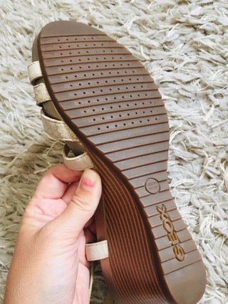 Sandalias Geox Cuña Beige Talla 40