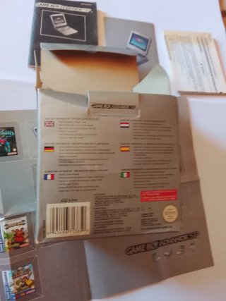 Caja Original Game Boy Advance SP Gris Completa