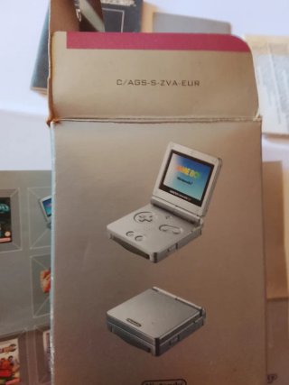 Caja Original Game Boy Advance SP Gris Completa