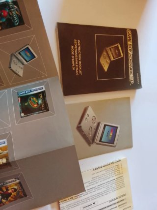 Caja Original Game Boy Advance SP Gris Completa