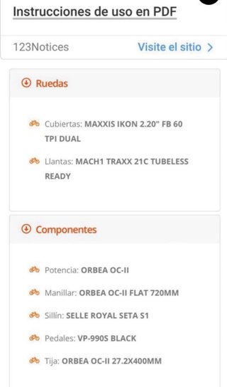 Bicicleta MTB Orbea