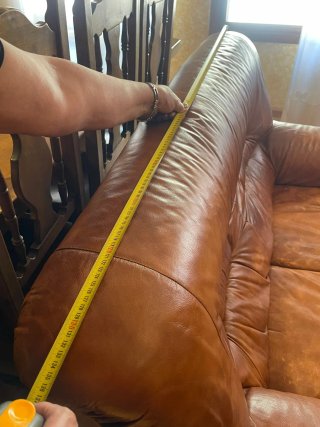 CONJUNTO DE SOFÁS DE PIEL AUTÉNTICA