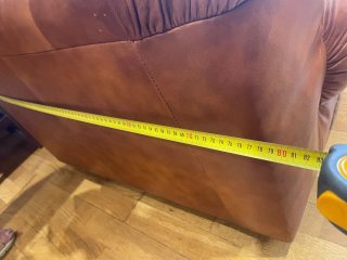 CONJUNTO DE SOFÁS DE PIEL AUTÉNTICA