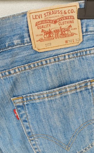 Shorts donna Levi's 509, W30 L32, tg IT 44, blu