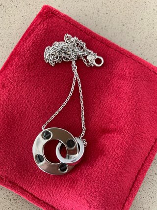 Colgante Plata y Negro