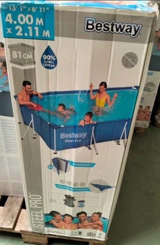 Bestway Piscina Desmontable Tubular 400 x 211 x 81