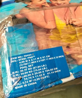 Bestway Piscina Desmontable Tubular 400 x 211 x 81