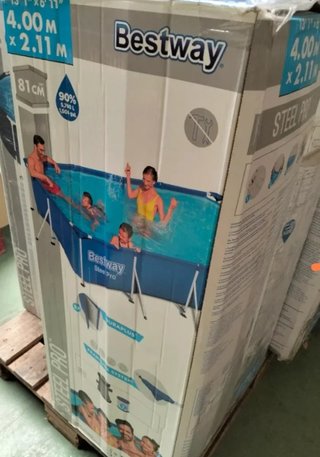 Bestway Piscina Desmontable Tubular 400 x 211 x 81