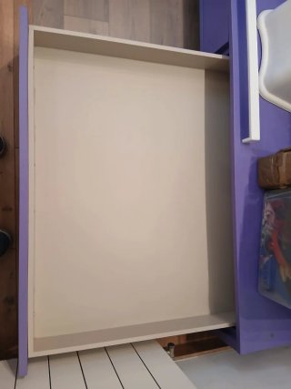 Cama litera 90 con escritorio y cajones