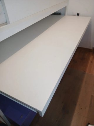 Cama litera 90 con escritorio y cajones