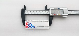 PLACA EMBLEMA BMW M MOTORSPORT EDICIÓN LIMITADA