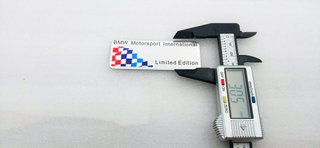 PLACA EMBLEMA BMW M MOTORSPORT EDICIÓN LIMITADA