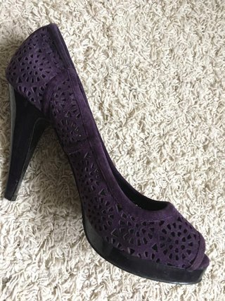 Tacones Zara Morados 38