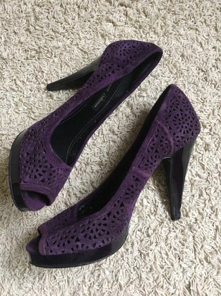 Tacones Zara Morados 38