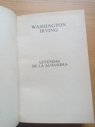 Leyendas de la Alhambra, de Washington Irving
