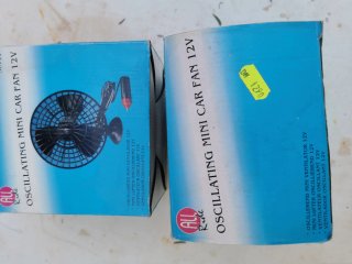 Ventilador Mini Coche 12V Oscilante