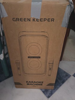 Altavoz Karaoke GREEN KEEPER Blanco Naranja
