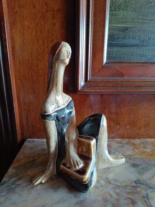 Figura Lladró Dama con Galgo