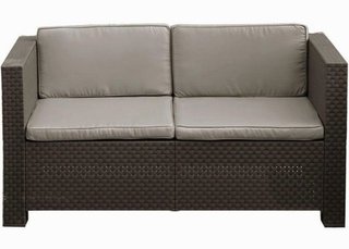 Conjunto de Resina Sophie Sofa con sillones y mesa