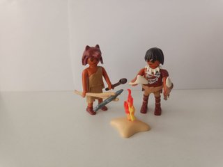 Playmobil Pareja de Cavernícolas con Accesorios