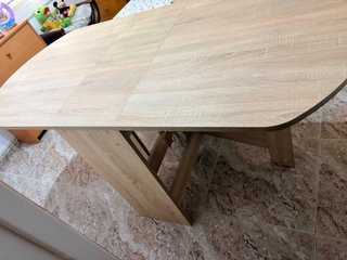 Mesa de cocina plegable madera