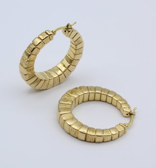 Pendientes Aro Oro Amarillo 18kt