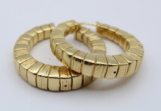 Pendientes Aro Oro Amarillo 18kt