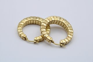 Pendientes Aro Oro Amarillo 18kt
