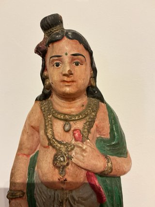 Figura hindú antigua vintage piedra