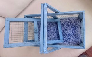 Cesta Decorativa Azul