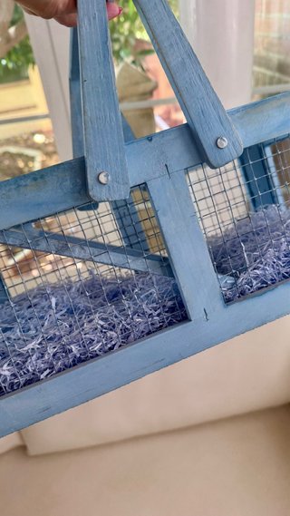 Cesta Decorativa Azul