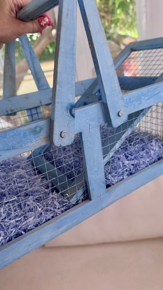 Cesta Decorativa Azul