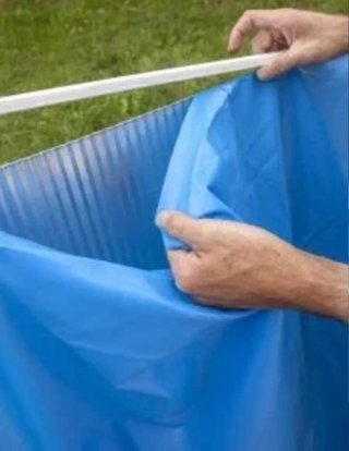 Gre Lona piscina redonda Ø240x120 cm azul liner