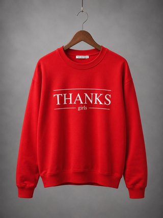 Sudadera THANKS girls roja